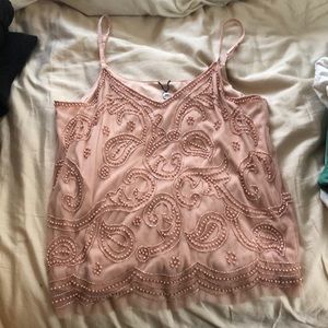 Beaded tank top